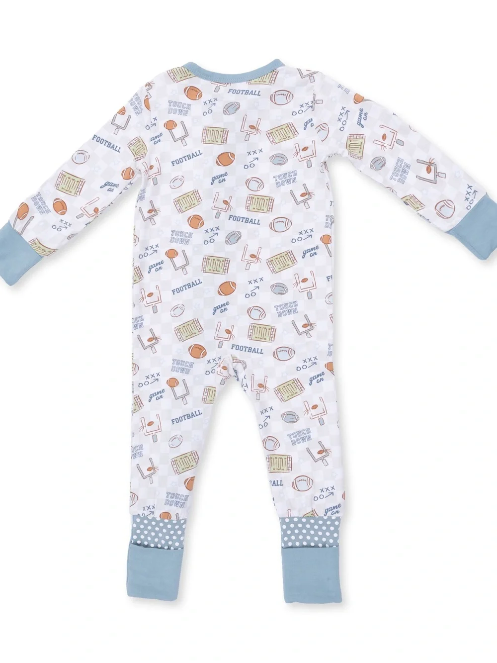 Angel Dear Football Checkerboard Convertible Romper 0-3 3-6 6-12 12-18 18-24